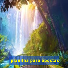 planilha para apostas