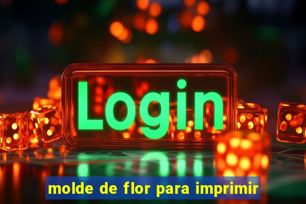 molde de flor para imprimir